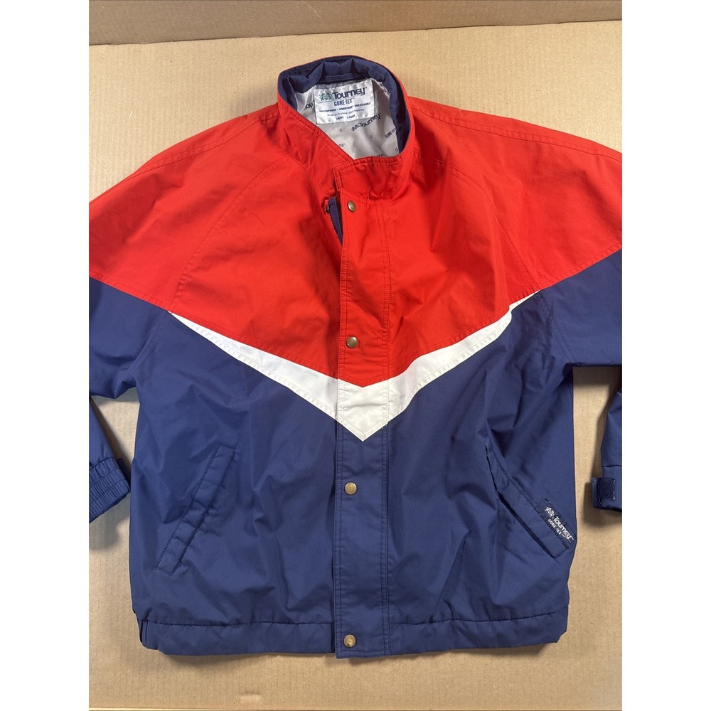 vtg Men's Tourney Golf Jacket sz Large Full Zip Gore-Tex Waterproof Windproof